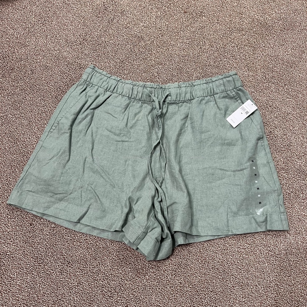 GAP Green Athletic Shorts with Elastic Waistband
